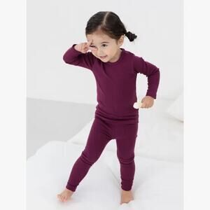 Minik Unisex Kids Pajama Set - Burgundy